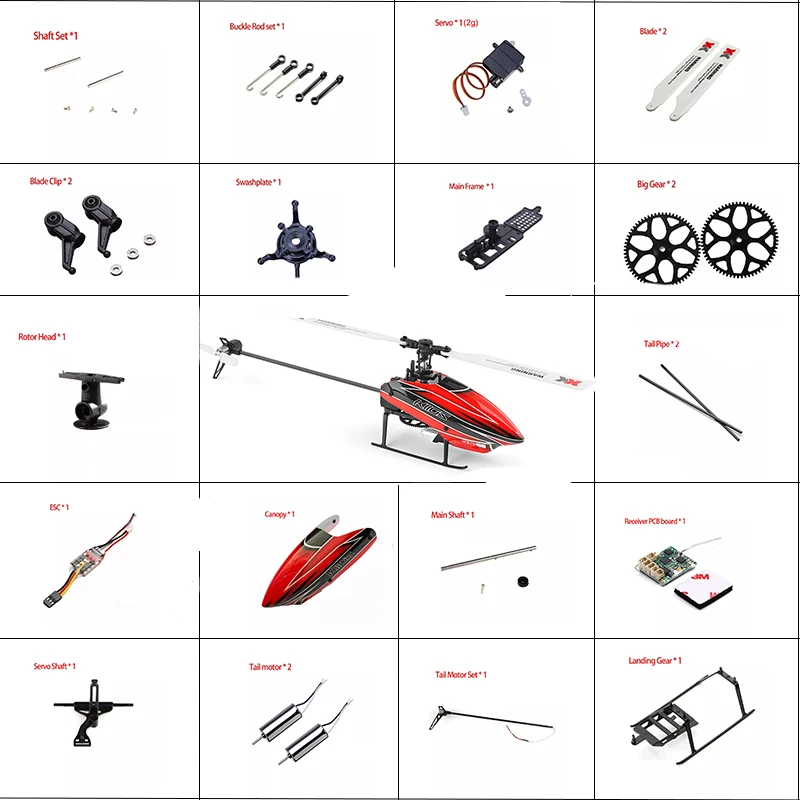 Original Wltoys XK K110S RC Hubschrauber Teile Zubehör Bürstenlosen Motor Klinge Getriebe Baldachin ESC Update 2G Servo Für V977 teile