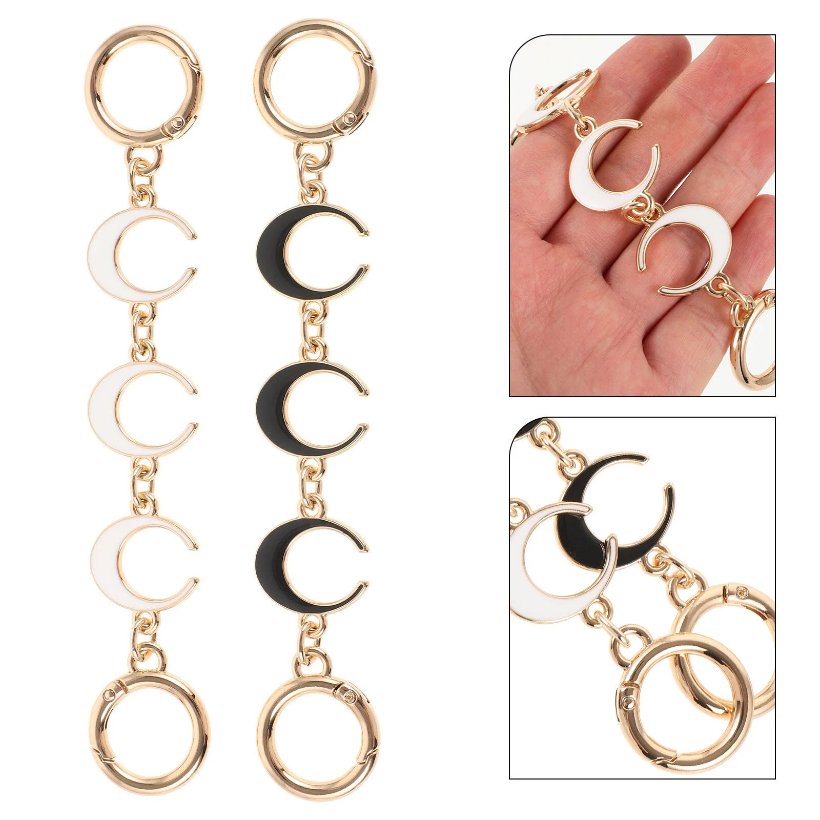 2 Pcs Bag Extension Chain Accessories for Purse Extender Replacement Miss Purses