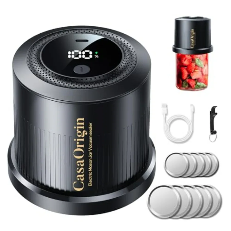 Electric Mason Jar Vacuum Sealer for Food Storage