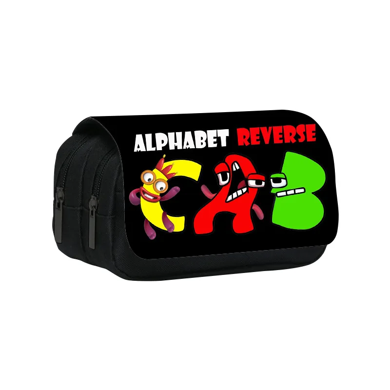 

Alphabet Lore Double Pencil Pouch Letter Legend Print Student Stationery Pencil Organizer