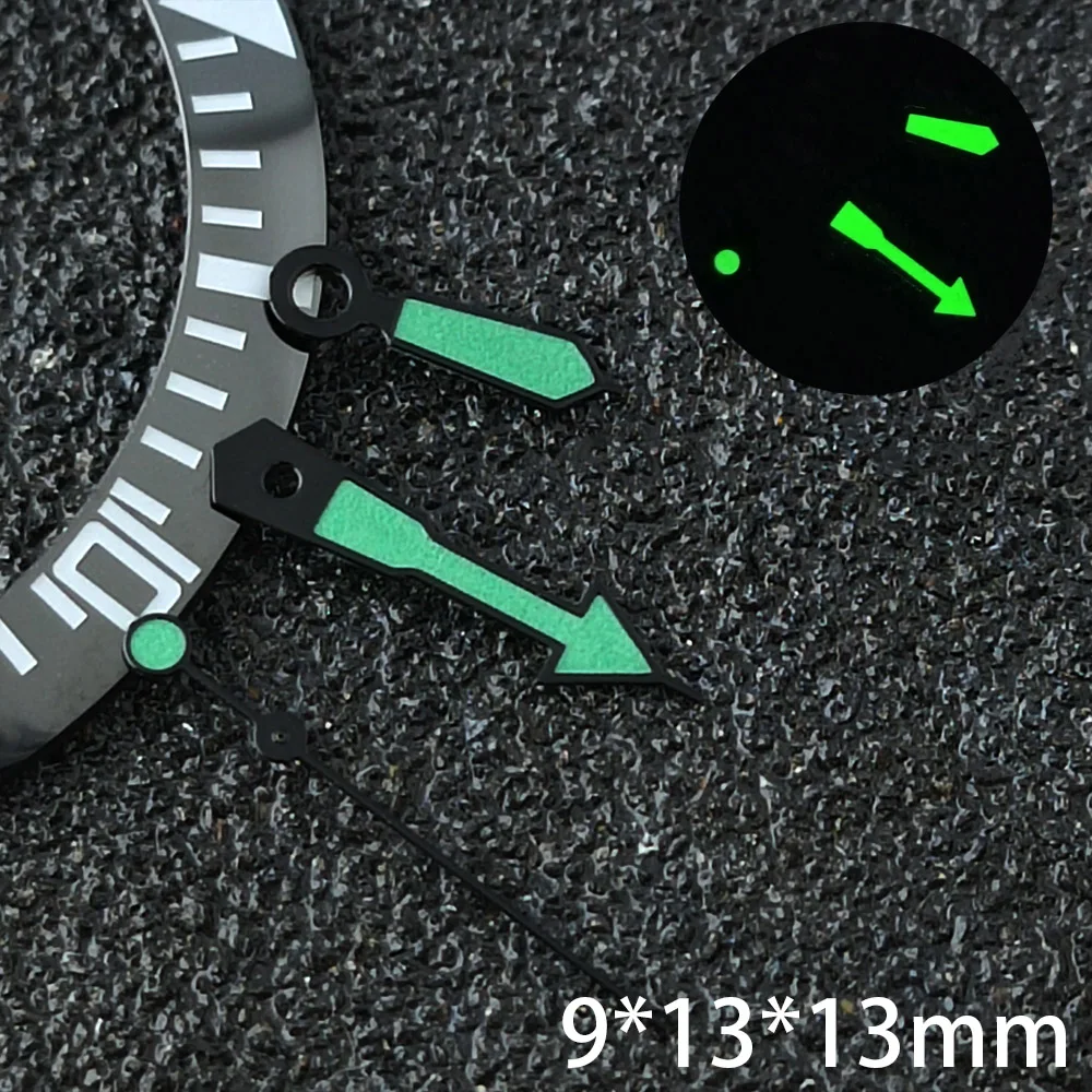 High-End 28.5MM Watch with Modified Green Illuminated Dial and Hands