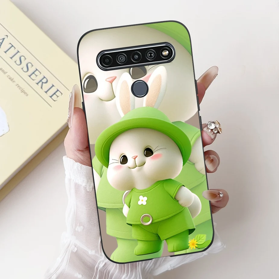 Cute Letters Cartoon Soft TPU Matte Phone Case Cover