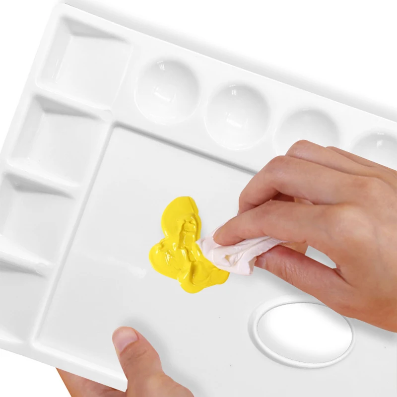 Color Palette Pigment Tray Plastic Suitable for Art Students Beginner Easy to Clean Office Educational Supplies Equipment