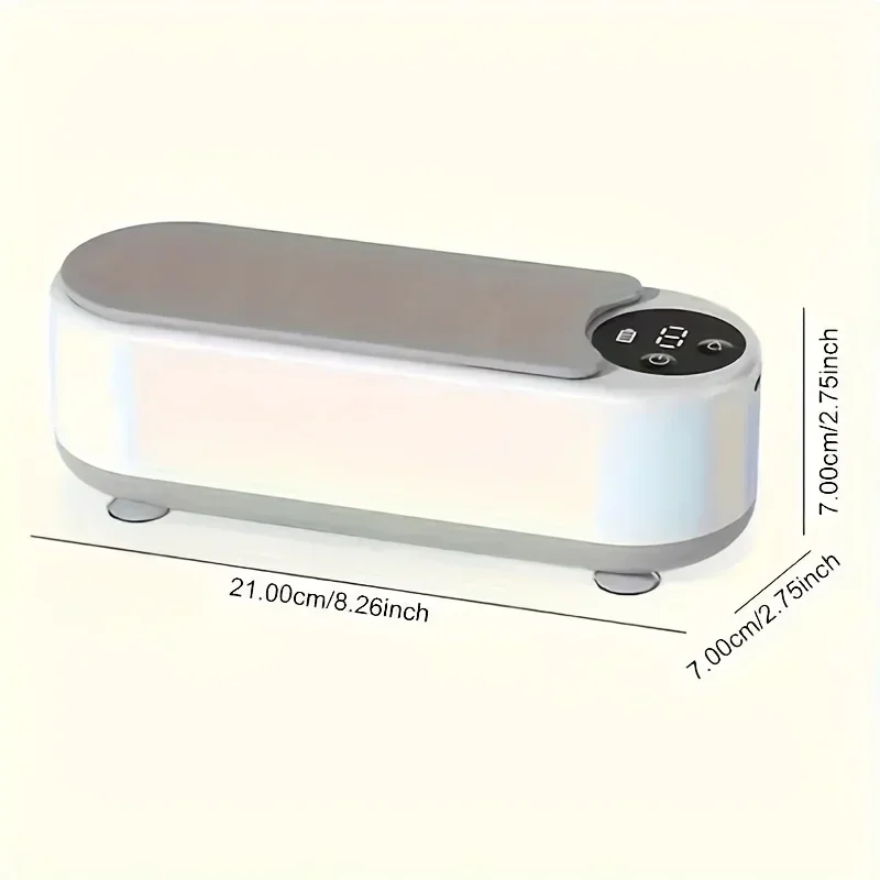 Description Picture 6 of item1pc High-Frequency Ultrasonic Glasses Cleaner Machine - Wireless Control, Multi-Purpose Cleaning for Eyewear and Accessories