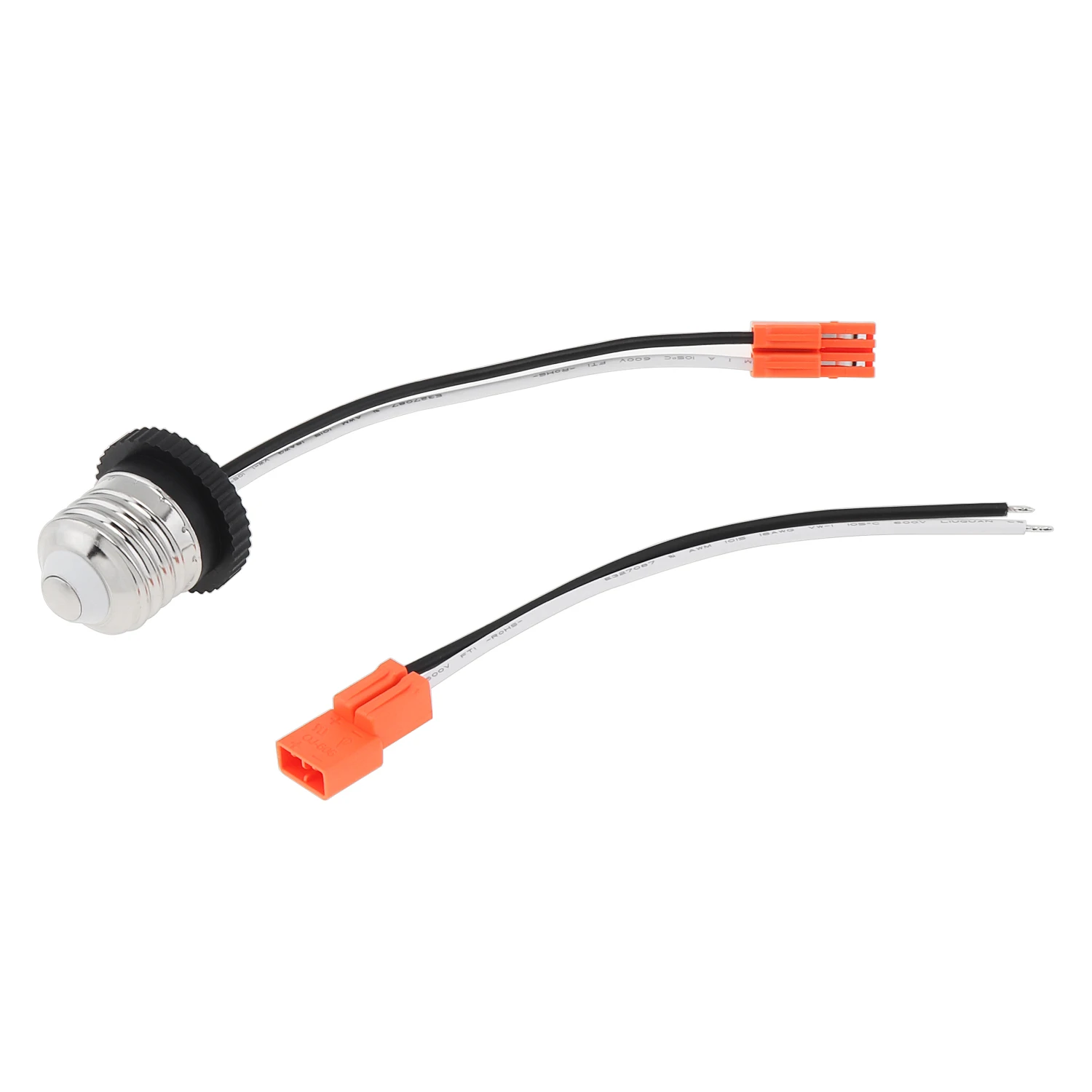 E26 Socket Adapter Connector Medium Base Male Screw In Light Bulb Socket Pigtail for Led Ceiling Lights Downlight