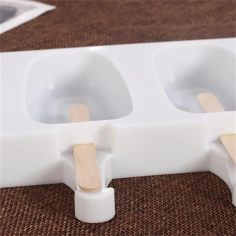 Description Picture 4 of item3pcs Popsicle Molds Set Silicone Popsicle Molds Cake Pop Mold Maker with 50 Wooden Sticks for DIY Cake and Ice Cream