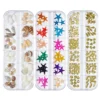 12 Grids Sea Ocean Nail Charms Blue Aurora Shell Moon Star Heart Starfish Pearl Flake Slice Summer Jewelry 3D Kawaii Decoration 5