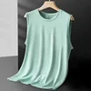 2026 Men's Ice Silk Mesh Vest Lightweight Sports Summer Wear Sleeveless T-shirt Tank Top Casual Fashion Outerwear 3 2026 Men's Ice Silk Mesh Vest Lightweight Sports Summer Wear Sleeveless T-shirt Tank Top Casual Fashion Outerwear 3