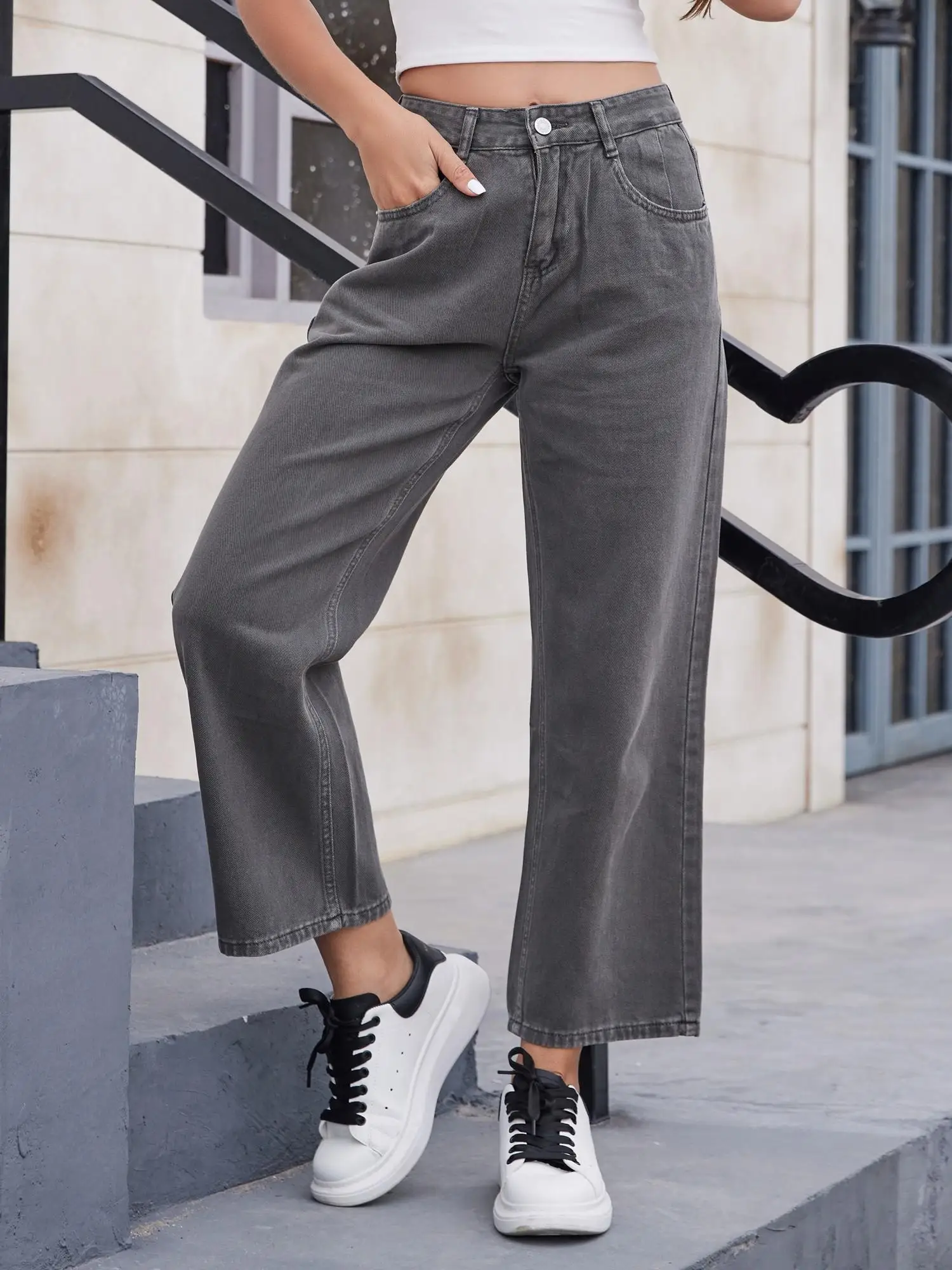 スニーカー   JEANS Woman Sneakers Grey YW0YW01639 0IN CALVIN KLEIN JEANS: Sneakers woman - Grey | Calvin Klein