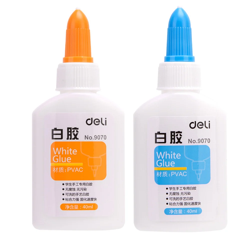 40ML White Glue Student Make Paper Crafts DIY School Office Supply Washable  Liquid Adhesive Business Bonding Stationery