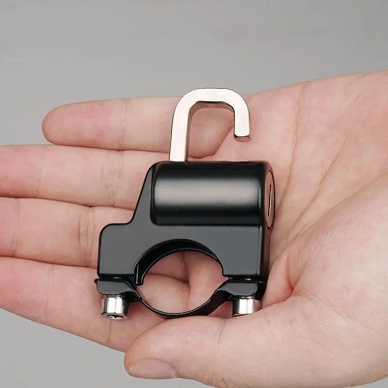 Motorcycle Disc Brake Lock Disc Brake Lock Universal Motorcycle Helmet Lock Anti-theft Padlock 22-26mm Handlebar Mount Electric Motorbike Security Metal Lock with Keys Set