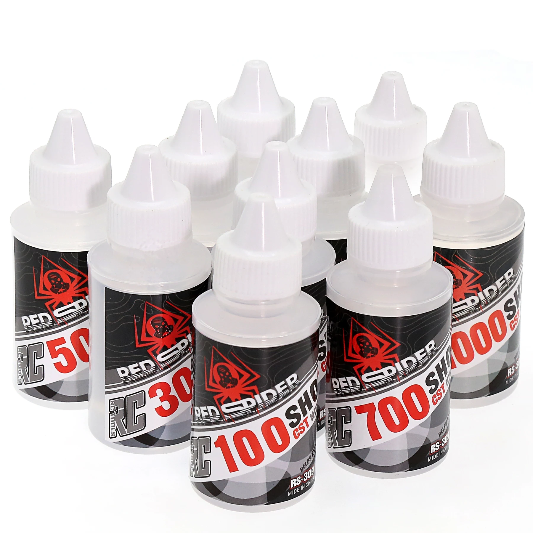 Huile silicone 100-800cst pour amortisseurs voiture RC - Lot de 2