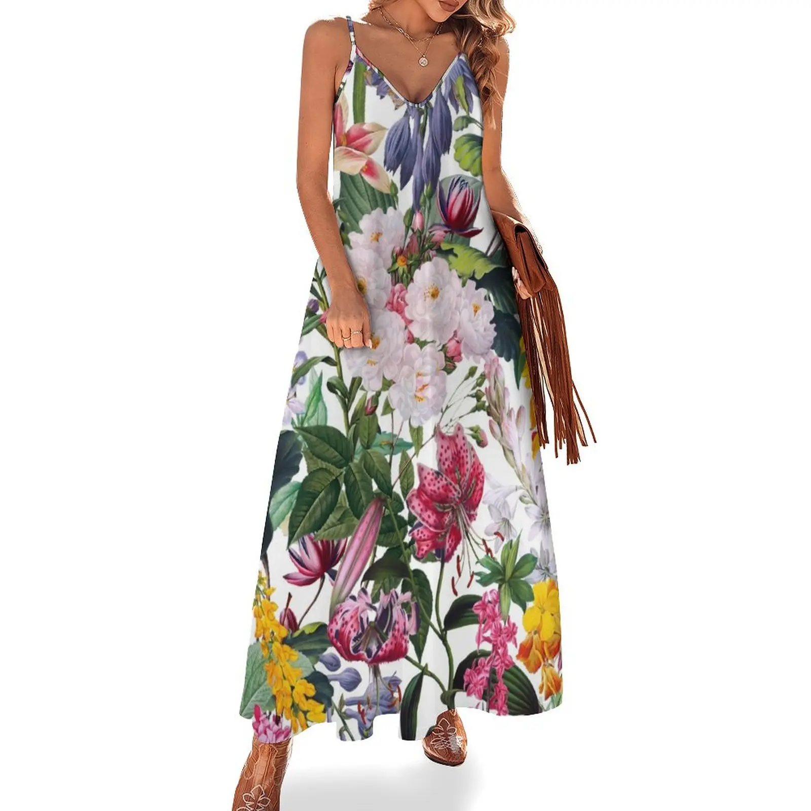 Vintage Garden X Sleeveless Dress Dress vintage dress for woman