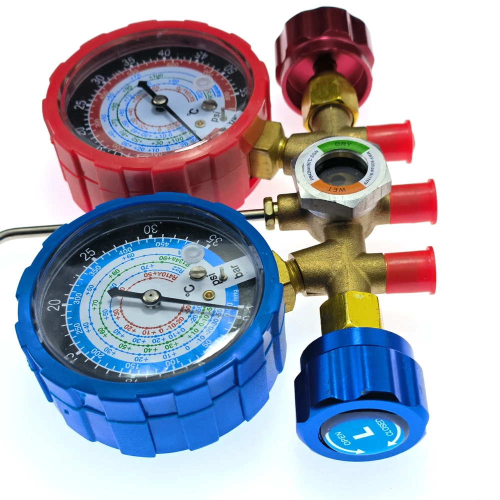Car Ac Tools air conditioning repair kit Air Conditional Repair R12A-60 Automobile Universal A/C R134A Manifold Gauge Set