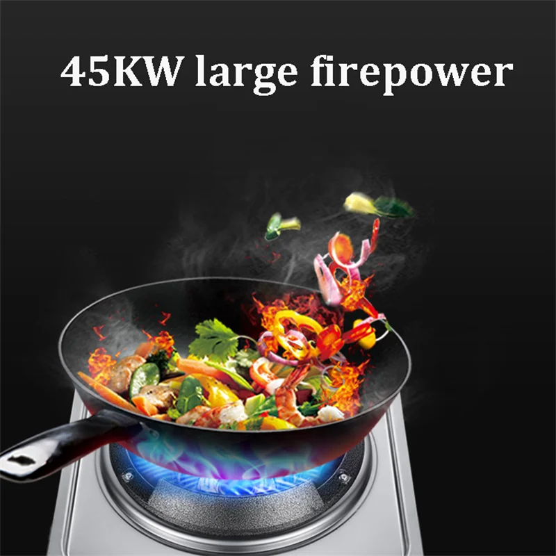 Commercial Fierce Stove Restaurant Liquefied Gas Stove One Burner Gas Range Kitchen Energy Saving Stir-frying cooktop