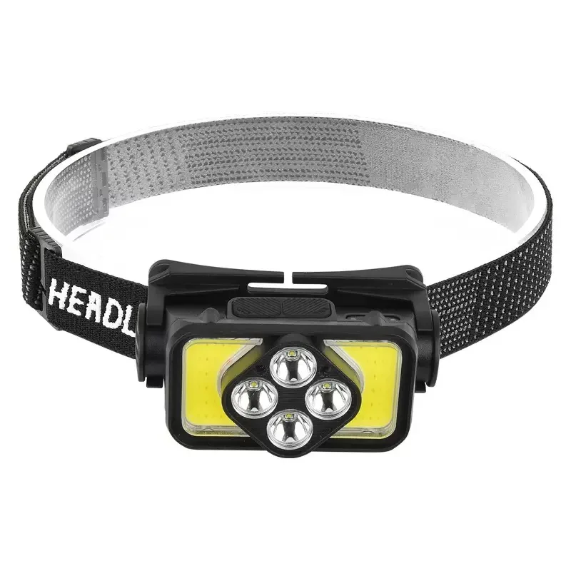 LED Headlamp Rechargeable Sensor-Controlled High-Brightness for Night