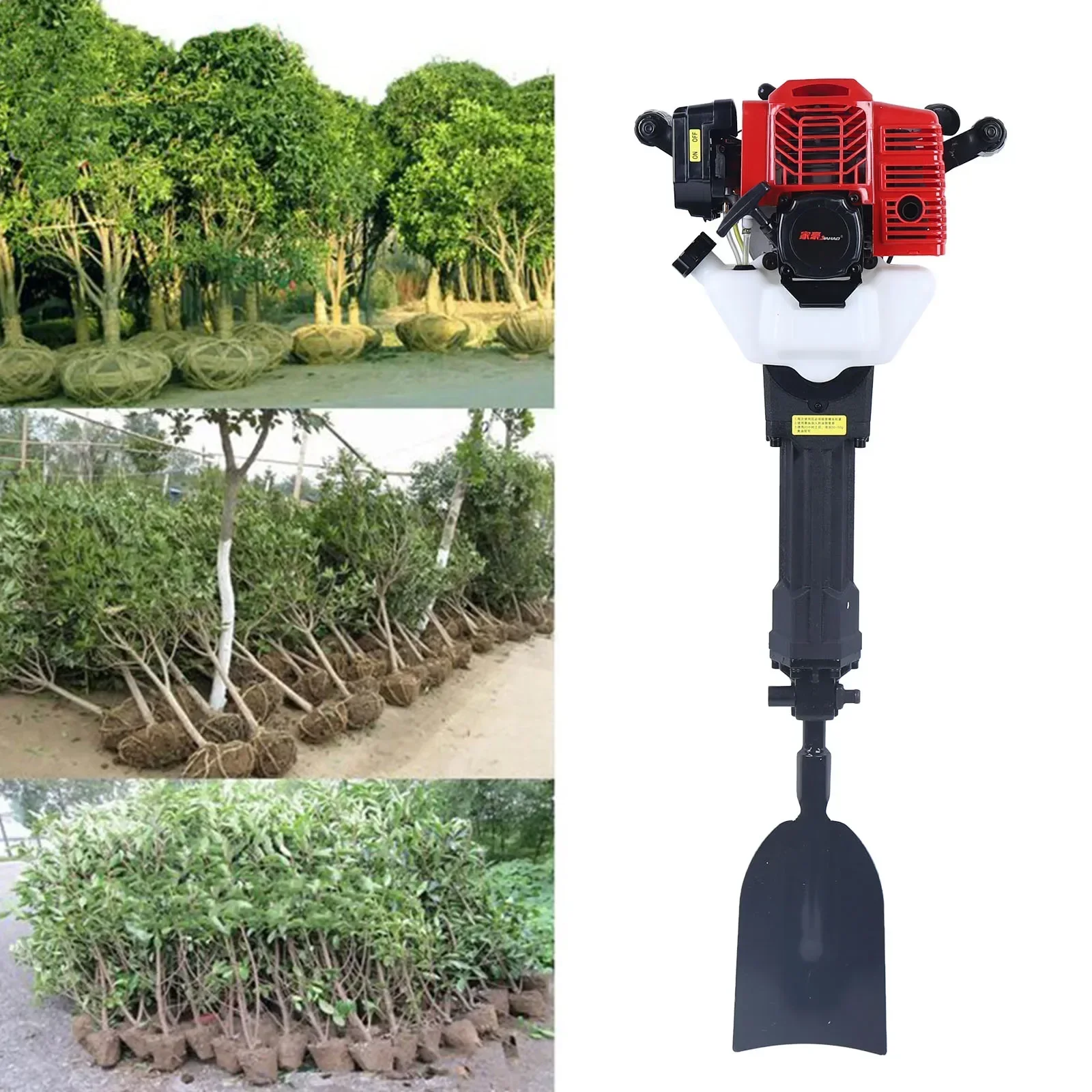 52CC 2-Takt Bagger Handheld Benzin Bagger Tragbare Bagger Garten Baum Bagger Garten Baum Grab Maschine – Detail 6