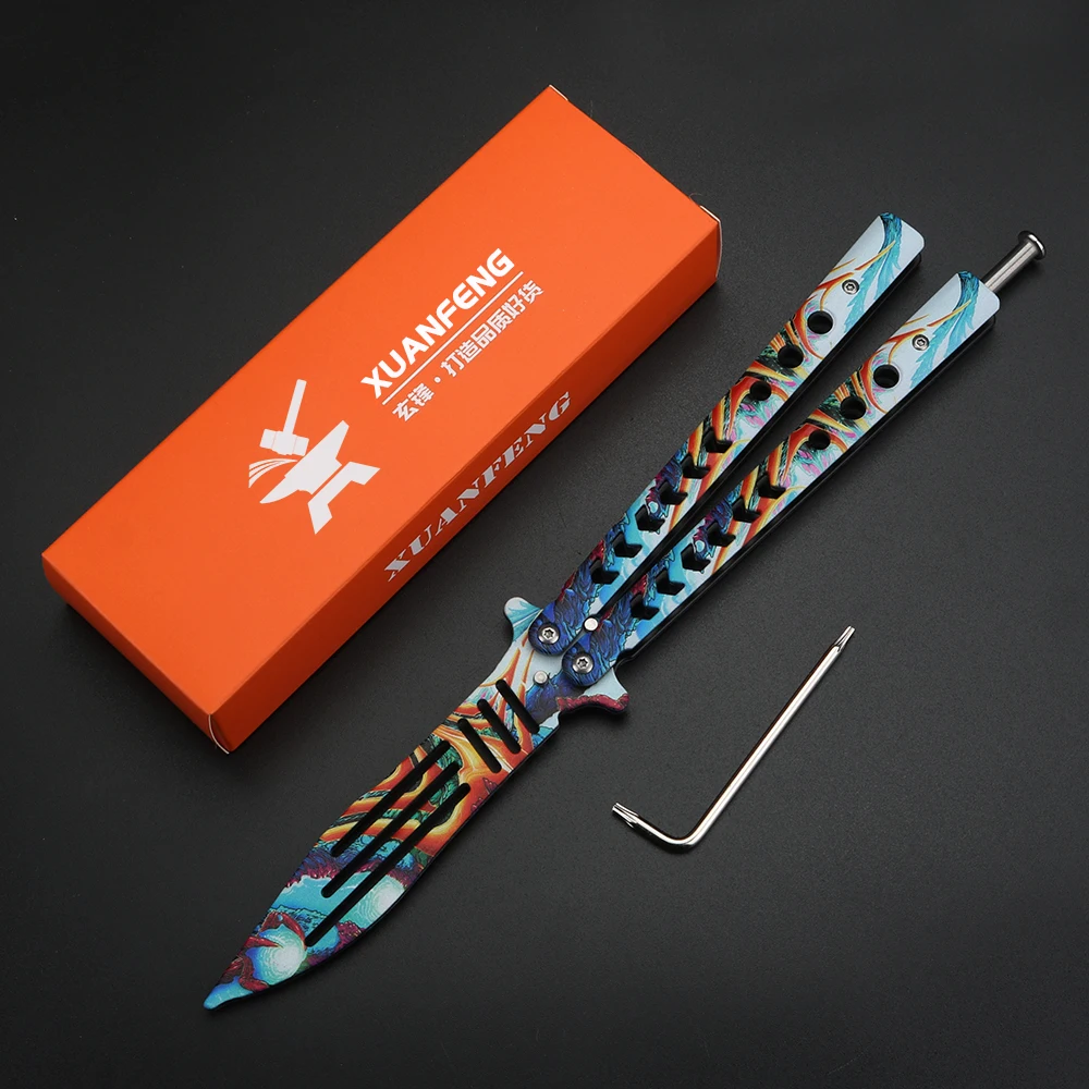 CSGO Practice Knife Balisong Butterfly Trainer - Non Sharp Dull