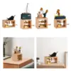 Hand Crank Music Box Novelty Unique Hand Operated Wooden Musical Box Decor for Colleague Friend Classmate Family Birthday Gifts 3