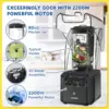 Quiet Blender, 2200 Watt Professional  Blender with   80oz Pitcher, Built-in Pulse & 15- 2