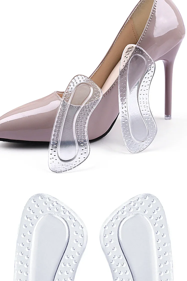1 Paar GEL-Fersenschoner für Damen, Silikonkissen, Fußpflegeprodukte, rutschfeste Schuhpolster für High Heels, Einlegesohlen in verstellbarer Größe – Detail 9