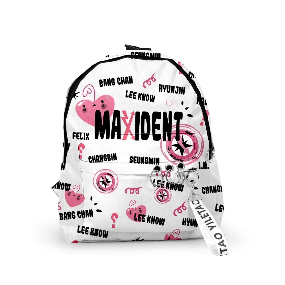 

Kpop Stray Kids Backpack Schoolbag Travel Bag Casual Style Rucksack Harajuku Daypacks Unisex Bags
