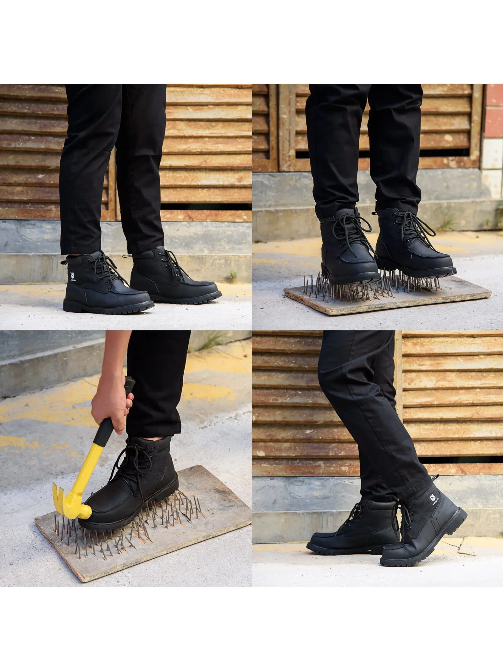 SUADEX Steel Toe Boots for Men Women Waterproof Indestructible Work Safety Boot Outdoor Protection Construction Shoes - Image 6