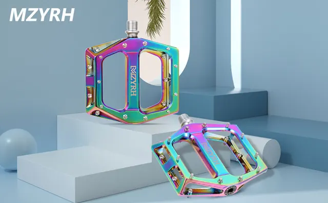 Pedali Per Bici BMX E Mountain Bike - In Lega Di Alluminio, Antiscivolo, Con Perno Universale - Foto 4