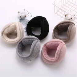 Unisex Fleece Rabbit Plush Earmuff Winter Foldable Knit Soft Winter Ski Warmer Ear Muffs Cover Outdoor Sport Windproof Earlap