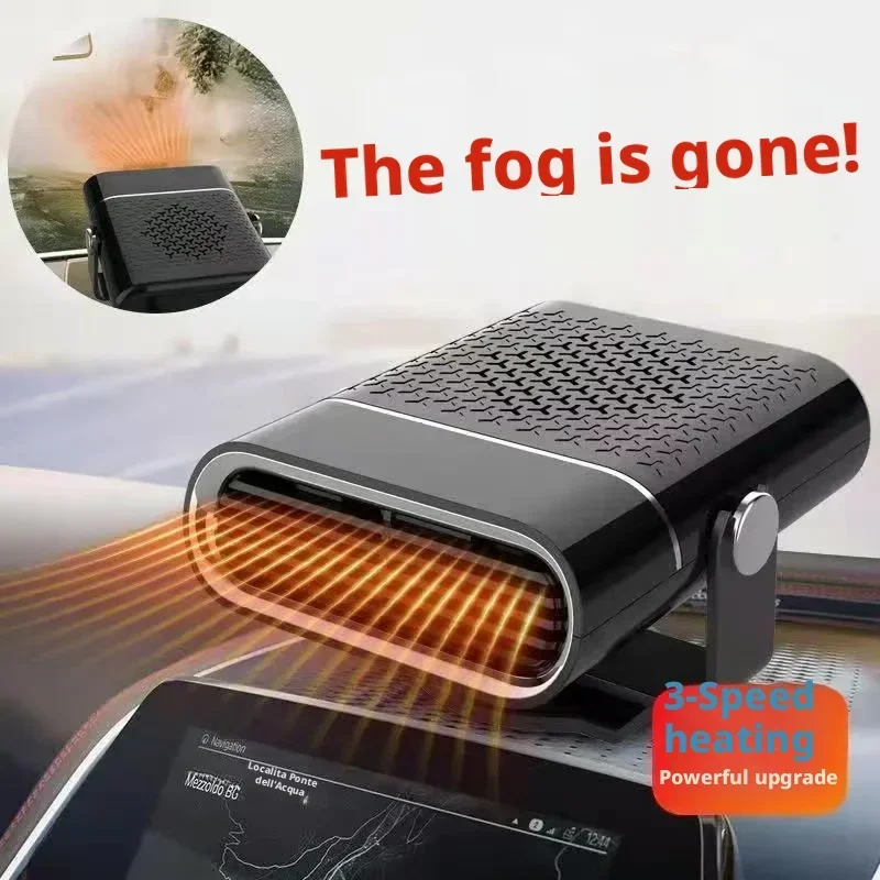 Car Heater Defroster Defogger 12V/24V Universal for Cars & Trucks 2-in-1 Cooling & Heating Quiet Operation Adjustable Angle - 4