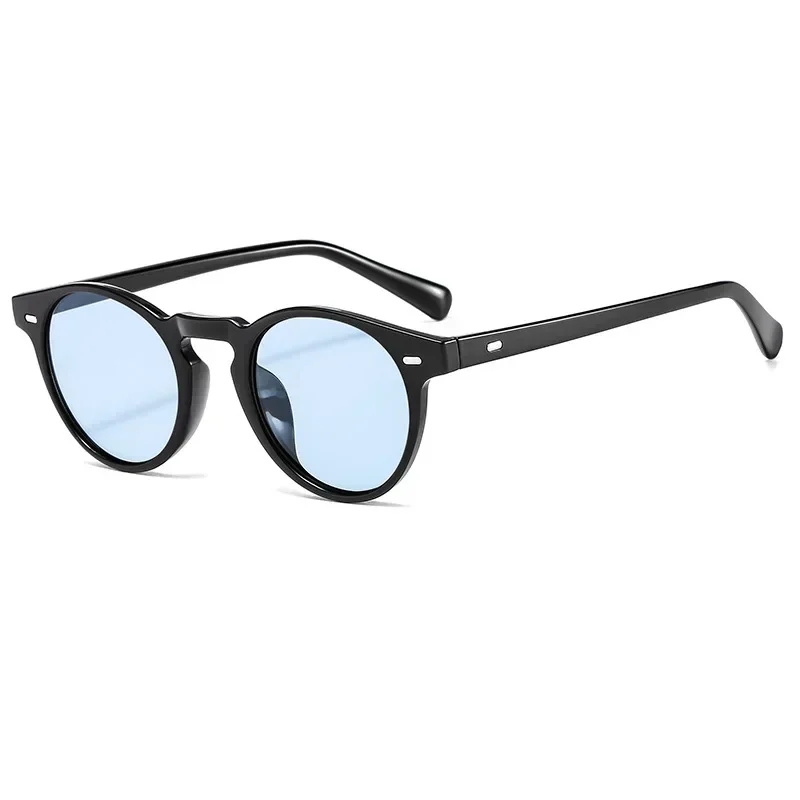 Neue Mode Runde Sonnenbrille Männer Frauen Luxus Sonnenbrille Männlich Weiblich Marke Designer Candy Farbe Spiegel Vintage Oculos De Sol