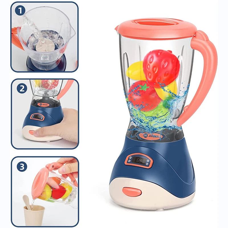 Pretend Play Kitchen Kit Toys Children's Simulation Home Appliances Pretend House Play Juicer Mixer Electric Appliances Kids Toy 5