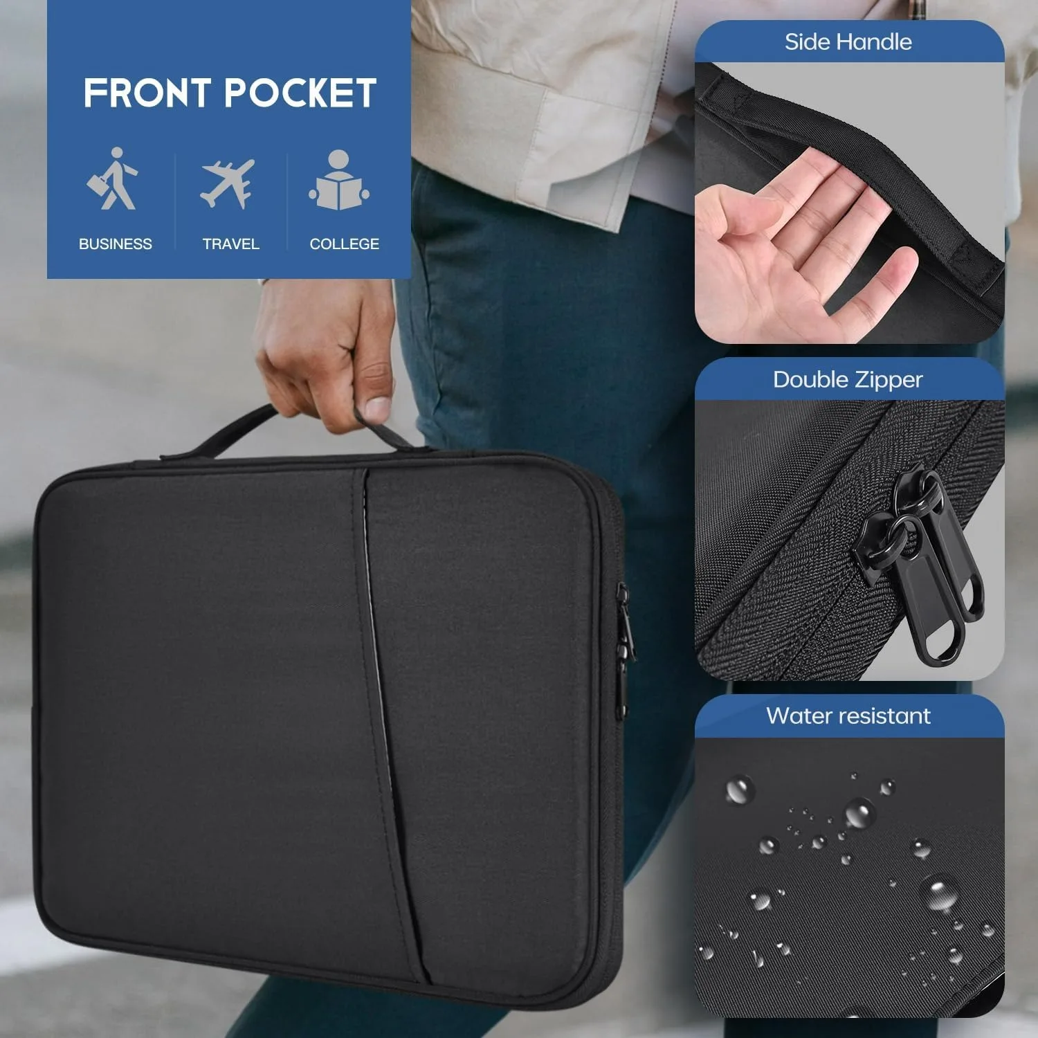 Enhanced Accessory Kit for 14.3 Tablet: Portable Sleeve and Shockproof Case