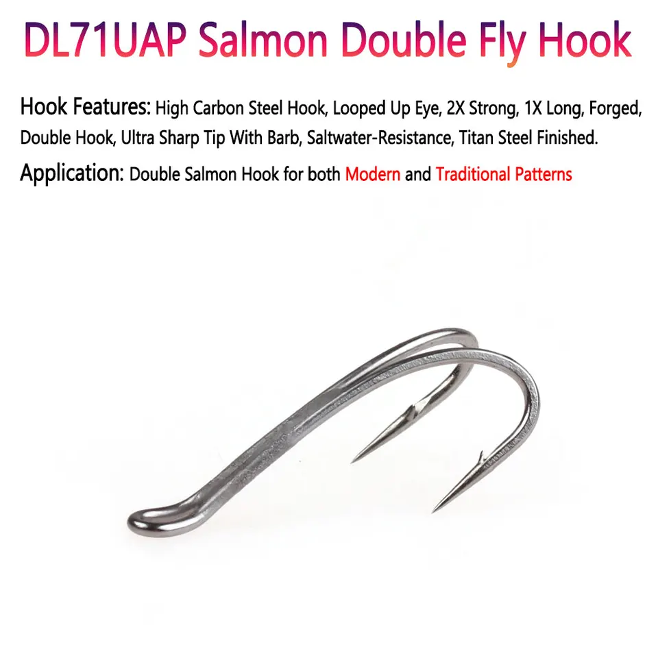 double claw fishing hooks Pink Lopro down eye Eagle Claw Lazer Sharp Double