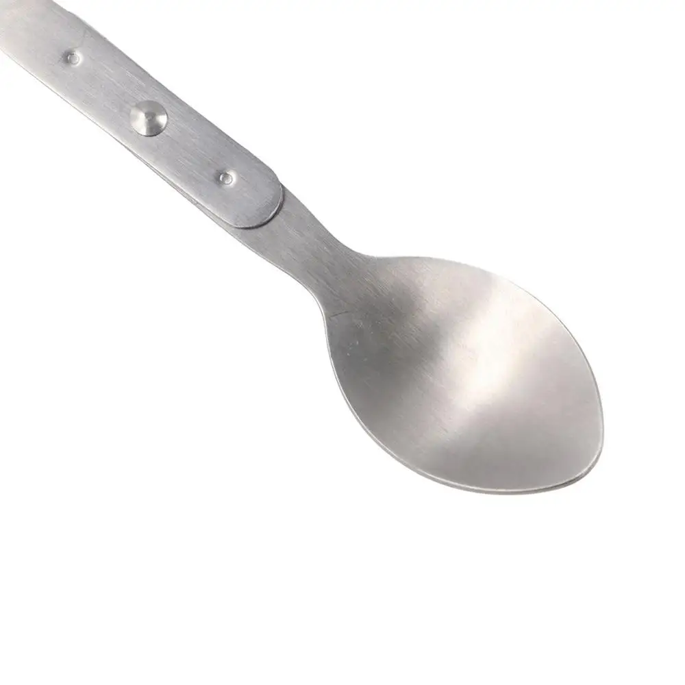 Description Picture 6 of itemCutlery 304 Stainless Steel 2-in-1 Foldable Fork Space-saving Portable Camping Spoon Silver Spoon & Fork Traveling