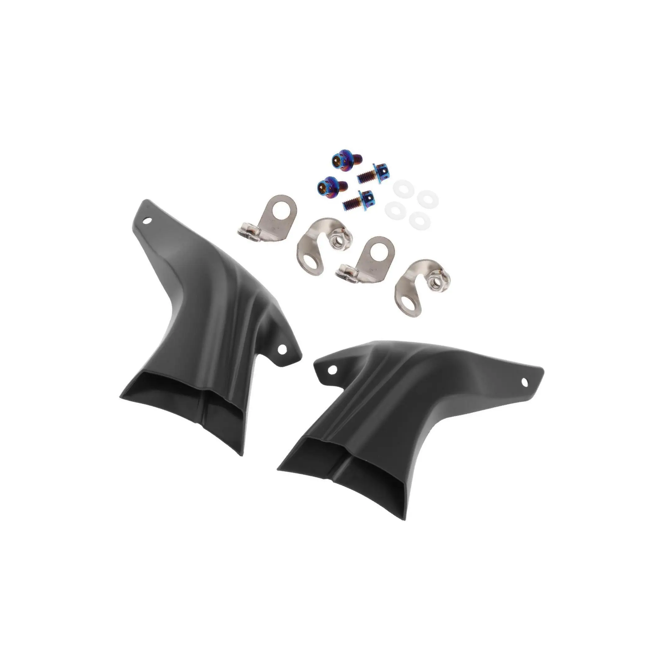 

2x универсальная тормозная система воздушного охлаждения, монтажный комплект, аксессуары, пластик, ярко-черный