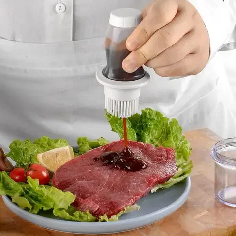 

BBQ Tools Kitchen Gadgets Accessories Barbecue Oil Brush Silicone Oil Bottle Brush BBQ Baking Honey Oil Butter Pastry Brushes