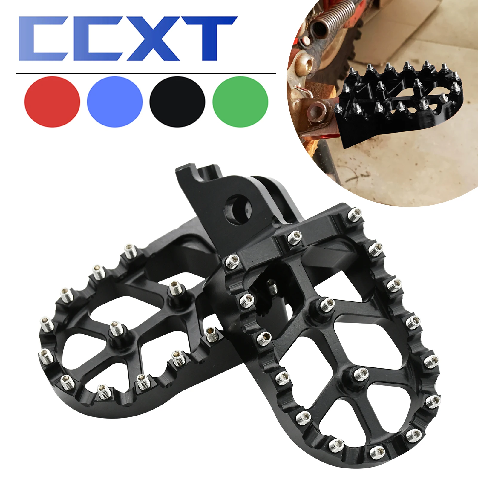 CNC Rests Pedals Footpegs Foot Pegs motorcycle footrests motorcycle foot pedals For Kawasaki KX KLX KXF 250F 450F 250X 450X 250 450 450R 2006-