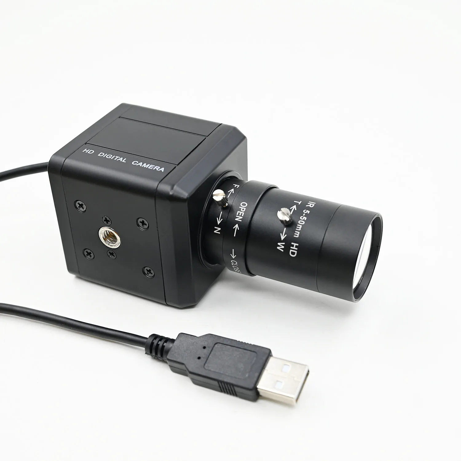 

IMX258 13MP USB Camera,4208x3120 10fps,Housing Webcam HD,With Zoom 5-50mm/2.8-12mm Manaul Varifocal CS Lens, Drive Free