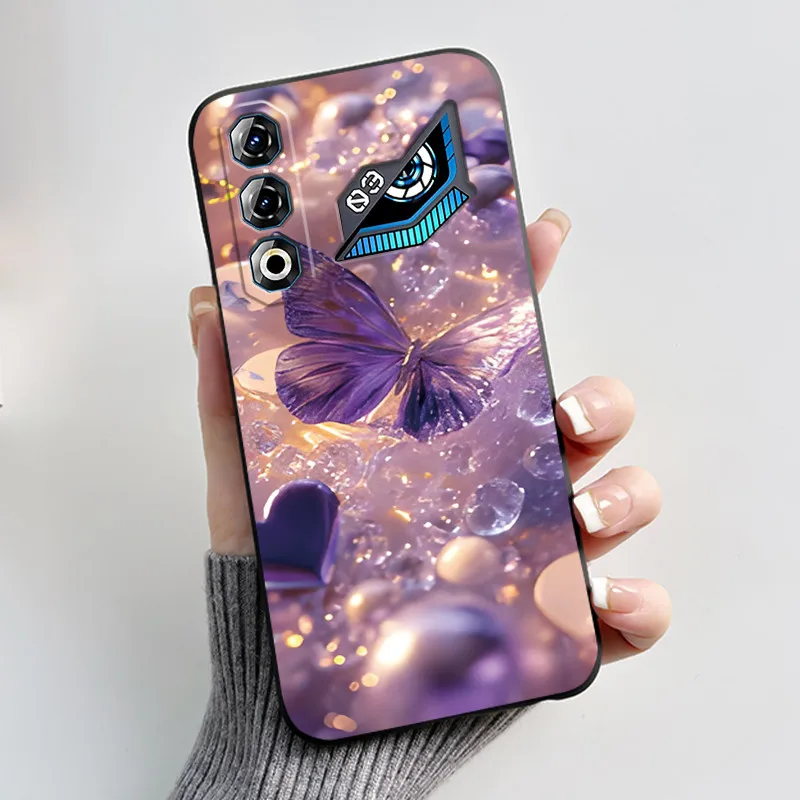 Butterfly Flower Shockproof Silicone TPU Phone Case - Soft and Stylish Protective Back Cover