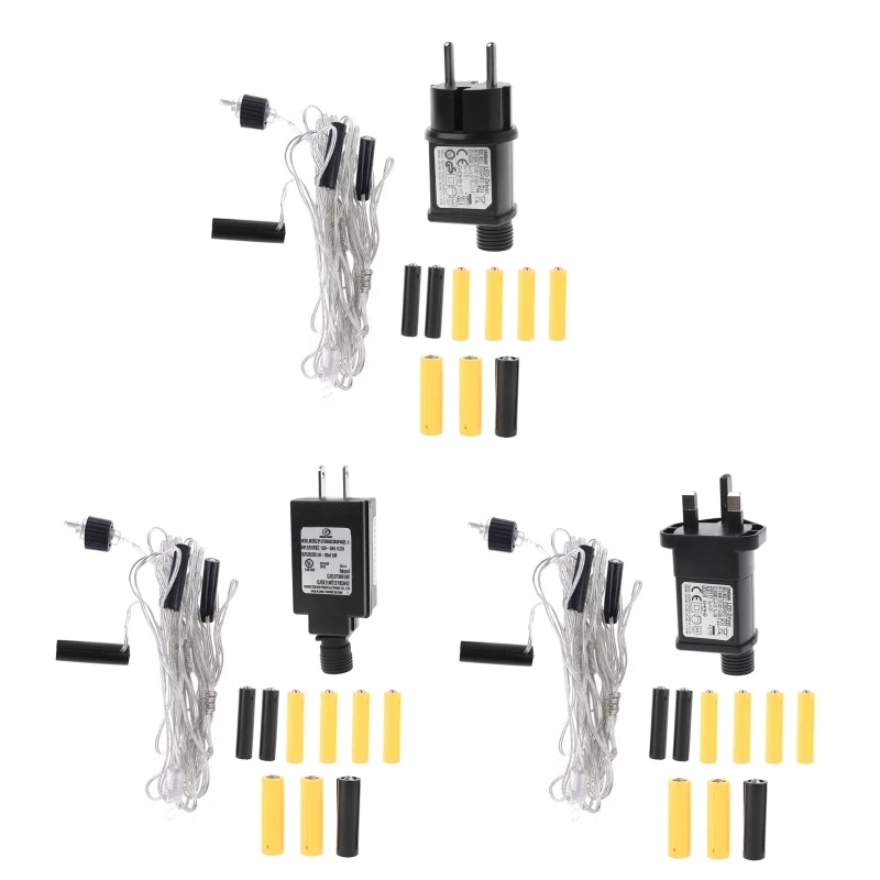 

3-in-1 AA AAA Battery Eliminators Power Supply Adapter for LED Light/Toy/Fan P9JB