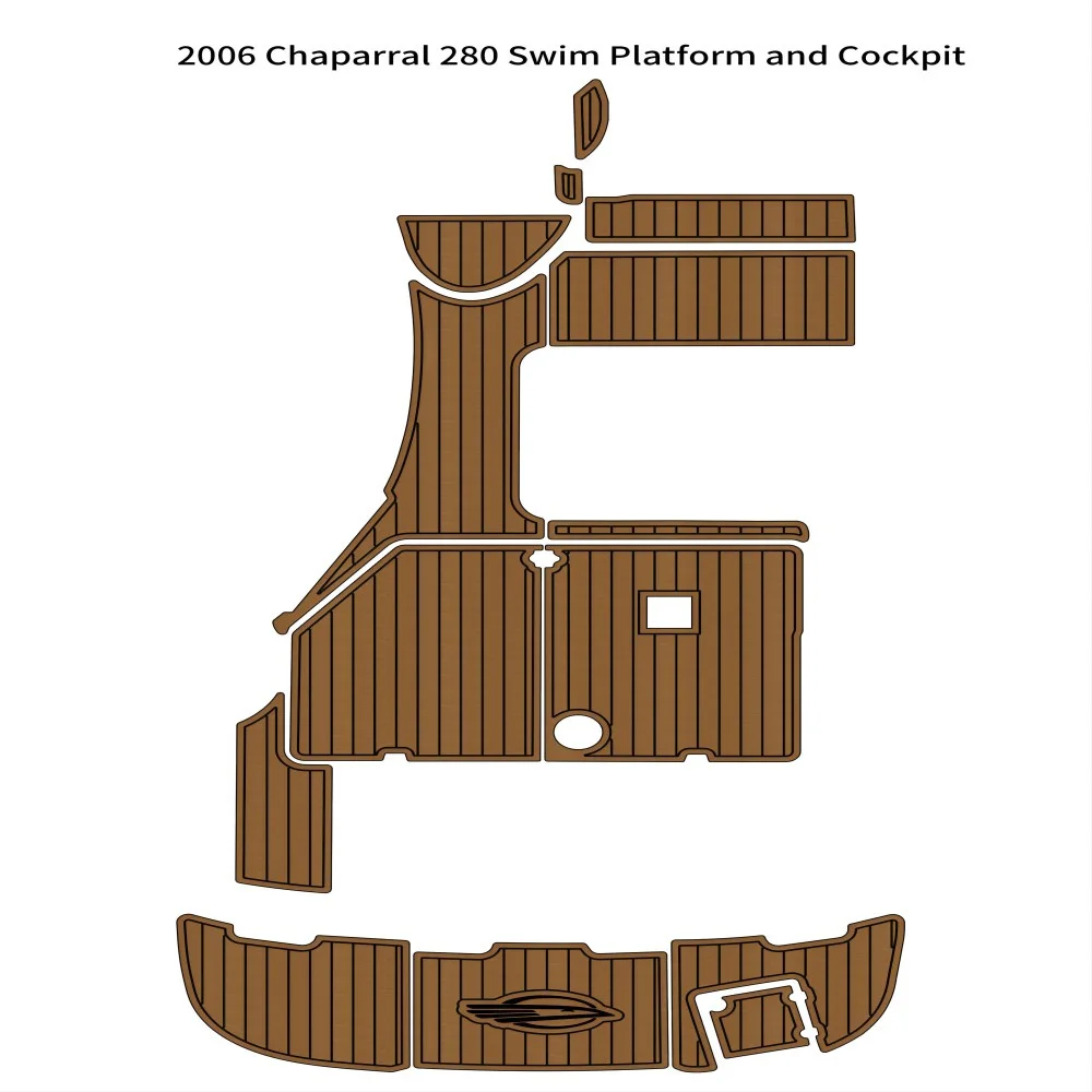 

2006 Chaparral 280 Swim Platform Cockpit Boat EVA Foam Teak Deck Floor Pad Mat SeaDek MarineMat Gatorstep Style Self Adhesive