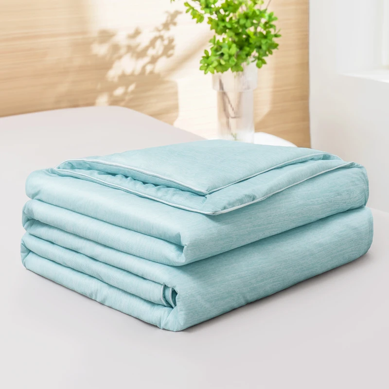 Cooling Blanket Bed Air Condition Comforter Lightweight Cooled Ice Summer Quilt Double Side Cold Cooling Fabric