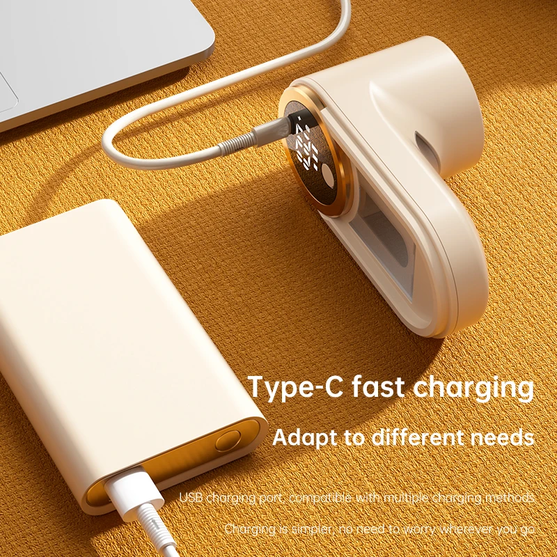 ONEKA Rechargeable Fabric Shaver Lint Remover Sweater Defuzzer Lints Fuzzs Pills Pilling Trimmer for Clothes Furniture - Image 4