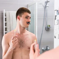 50pcs Wax Nose Hair Removal Kit Mustache Waxing Stickers Fake Depilation Mustache Stickers Hair Removal Protective Faceepilating 2
