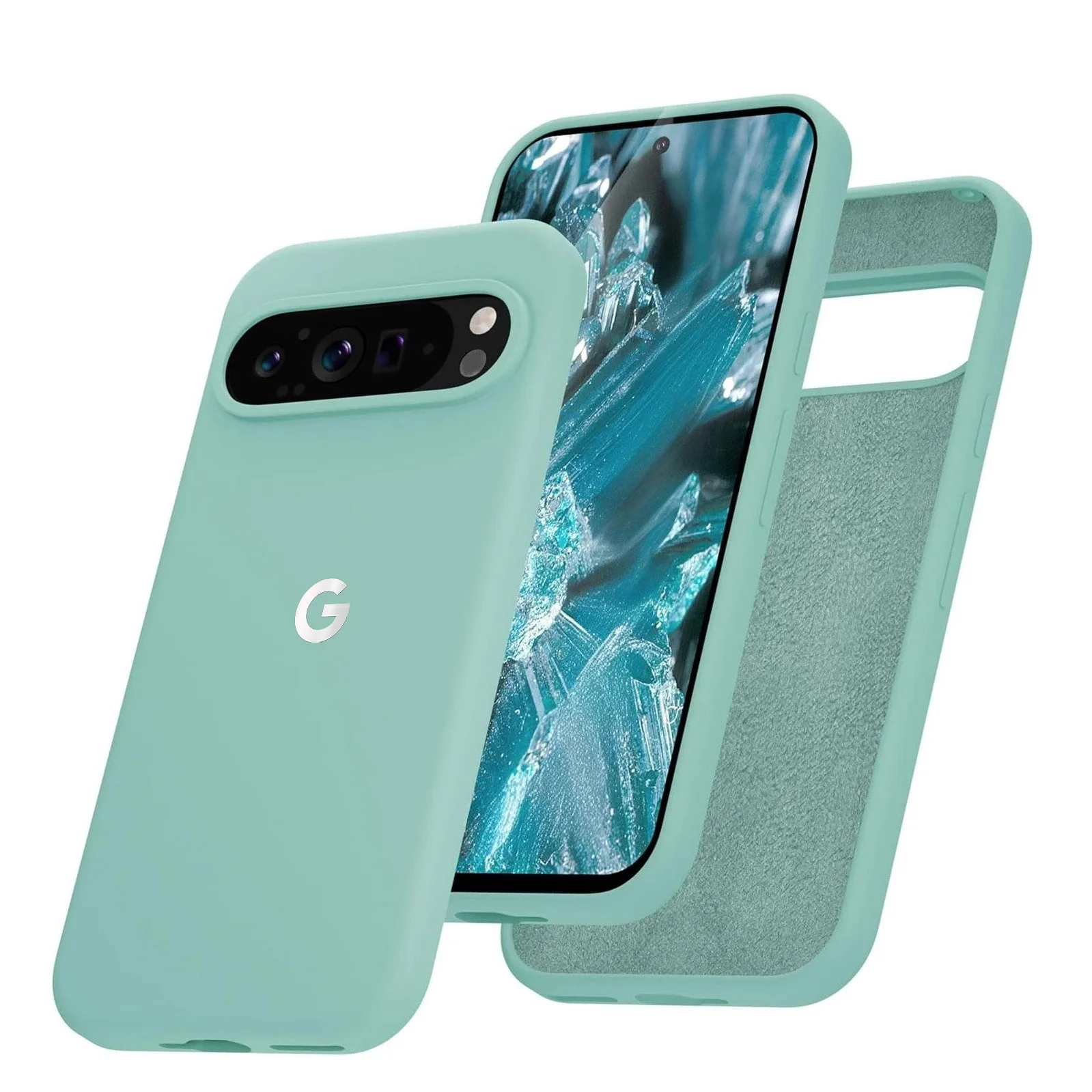 Elegant Matte Liquid Silicone Shockproof Case - Solid Color Slim Protective Cover