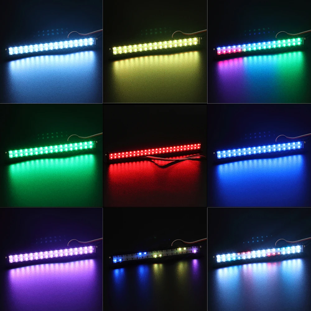 CR01 4WS LED付き RC Car Roof LED Light Bar White/Coloured Lights Adjustable