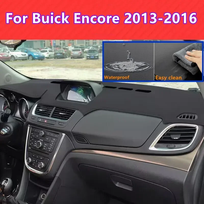 

PU Leather LHD Dashboard Cover Dash Pretector Anti-Slip Mat Trim Dashmat Carpet For Buick Encore 2013 2014 2015 2016