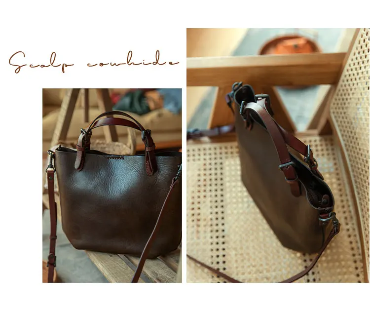 PNDME Designer handgemachte erste Schicht Rindsleder Handtasche Mode Luxus echtes Leder multifunktionale Schulter Umhängetaschen – Detail 20