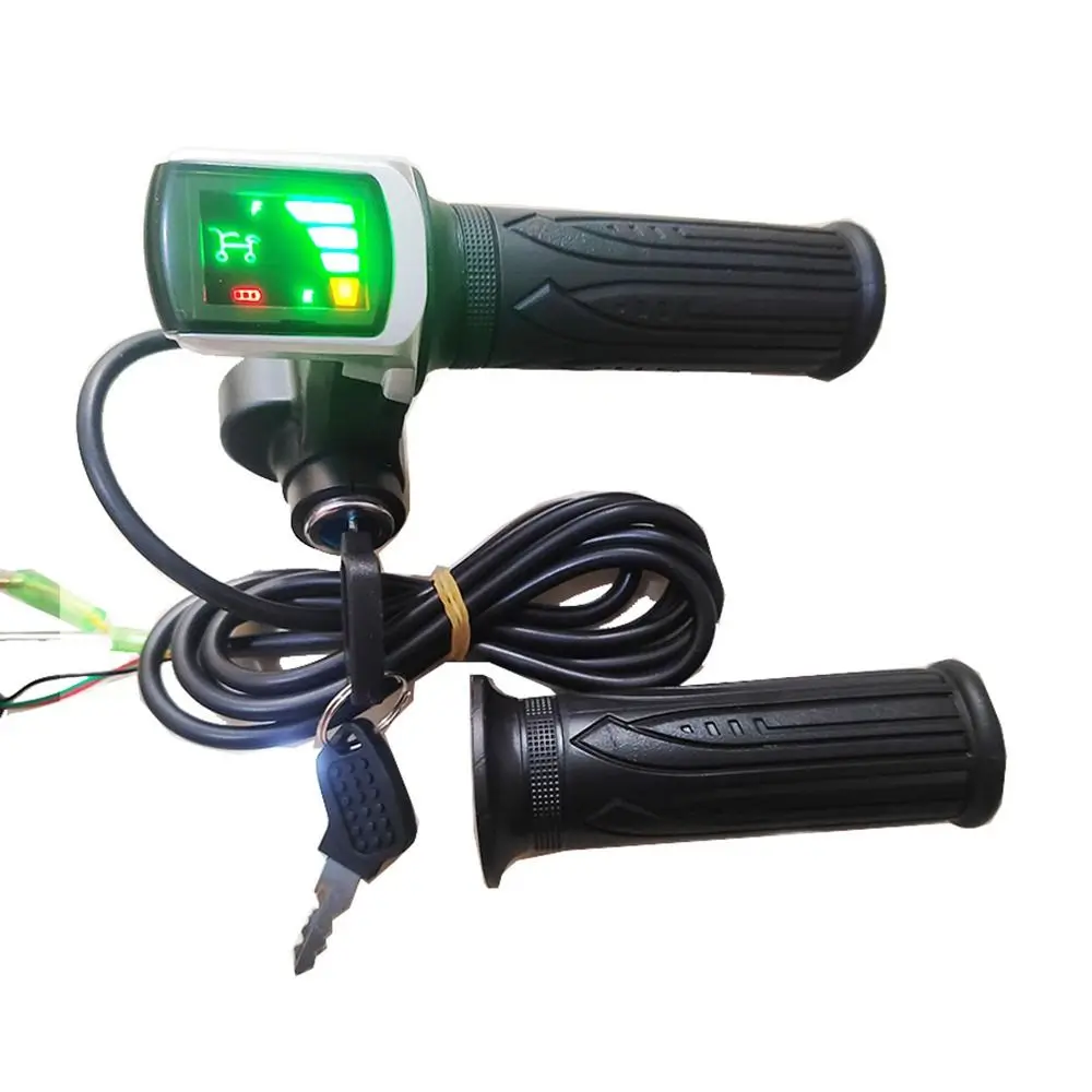 Electric Bike LCD Display Throttle with Power Indicator and Key Lock
